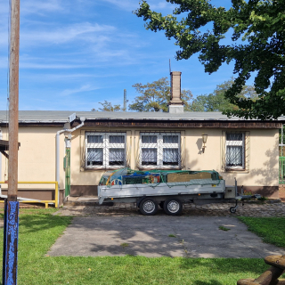 Der Blick am Nachmittag aufs Vereinshaus